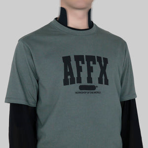 AFFXWRKS VARSITY T-SHIRT SOFT GREEN