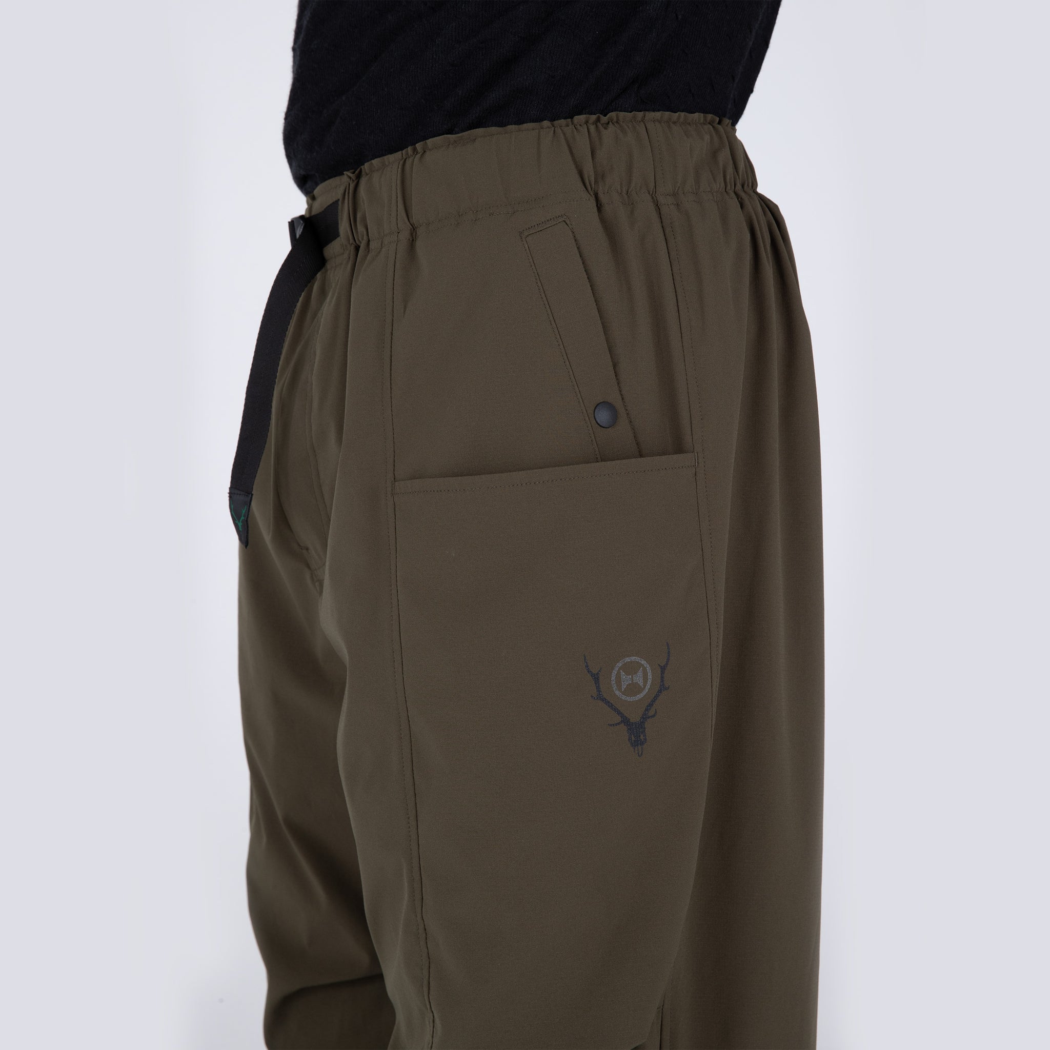 BELTED C.S PANT OLIVE