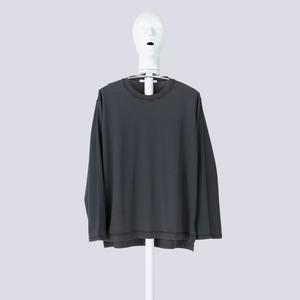 MICRO LOGO L/S T-SHIRTS WASHED BLACK