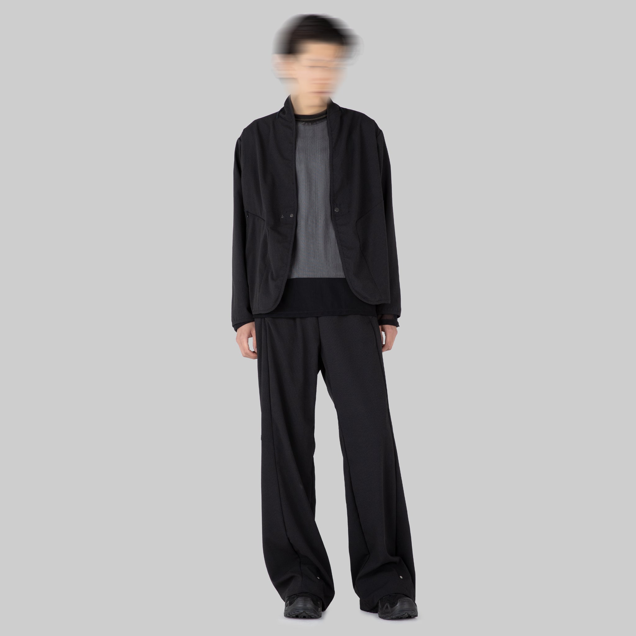 affxwrks transit pants (black grid) FW22TR01 