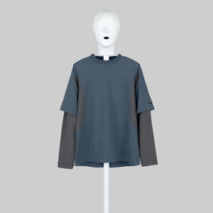 AFFXWRKS DUAL SLEEVE T-SHIRT MUTED BLUE