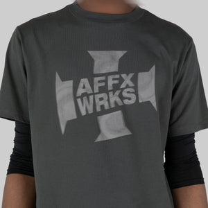 AFFXWRKS MAJOR SOUND T-SHIRT WASHED BLACK